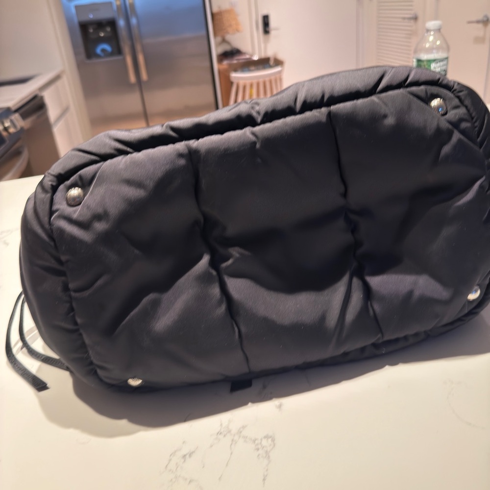 Prada Tessuto Bomber Bomber Tote Bag 2-Way Shoulder Nylon Leather Black - Picture 5 of 6